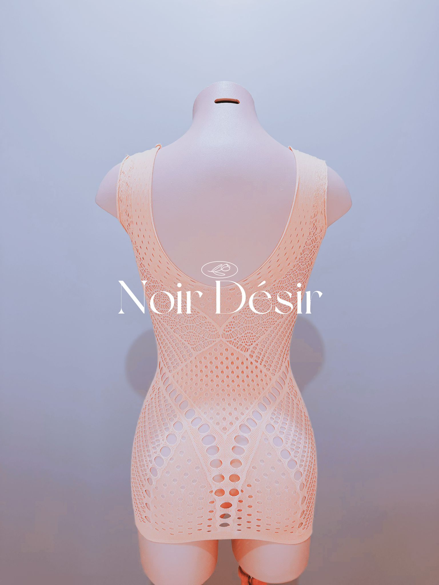 Hollow-Out Mini Dress